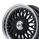HTG RS Klassik Felge 7,5x17 LK 4x108 ET35 Schwarz