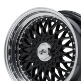 HTG RS Klassik Felge 8,5x17 LK 4x100 ET30 Schwarz