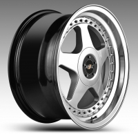 HTG 3 Felgen 8,5x17 ET30 LK 4x100 / 4x108 Silber