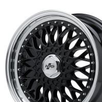HTG RS Klassik Felge 7,5x17 LK 4x100 ET35 Schwarz